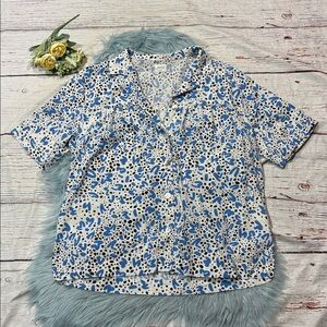 ARITZIA WILFRED FREE CALLISTO PATTERNED BUTTON-UP SHIRT